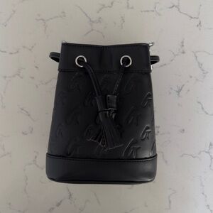 Glamaholic Lifestyle Monogram Mini Bucket Bag Matte Black